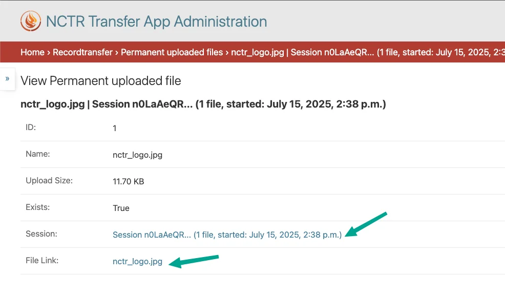 Another example of generic links styling in admin interface