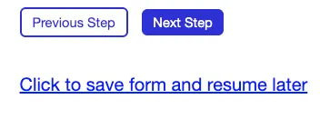 Navigation buttons on the submission form